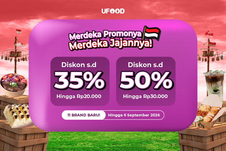 Diskon Hingga 50% di UFood khusus Kemerdekaan 🇮🇩