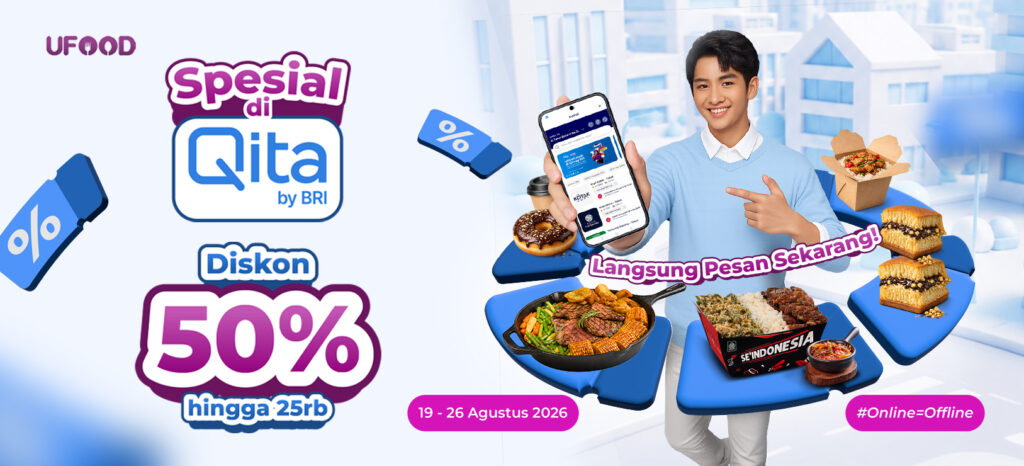 Jajan Hemat & Banyak Kejutan di Booth UFood x Qita by BRI!